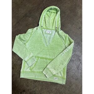 Aeropostale Hoodie Womens XL Green Long Sleeve Pullover Drawstring Casual